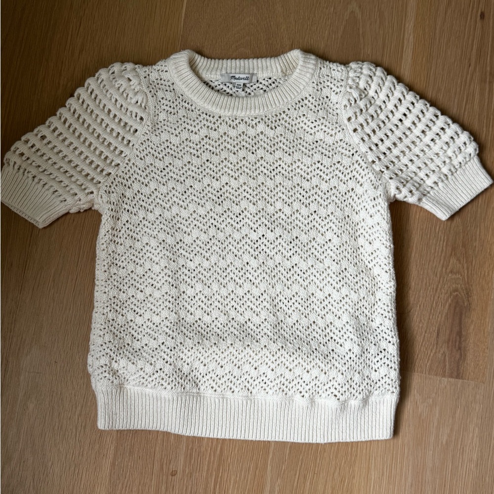 Madewell Cozy Cream Knit Sweater